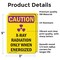 Signmission Radiation & Laser Sign, 5 in H x 3.5 in W, Vinyl Decal, Rectangle OS-2PACK-CR-D-35-V-10285 - alternate 6